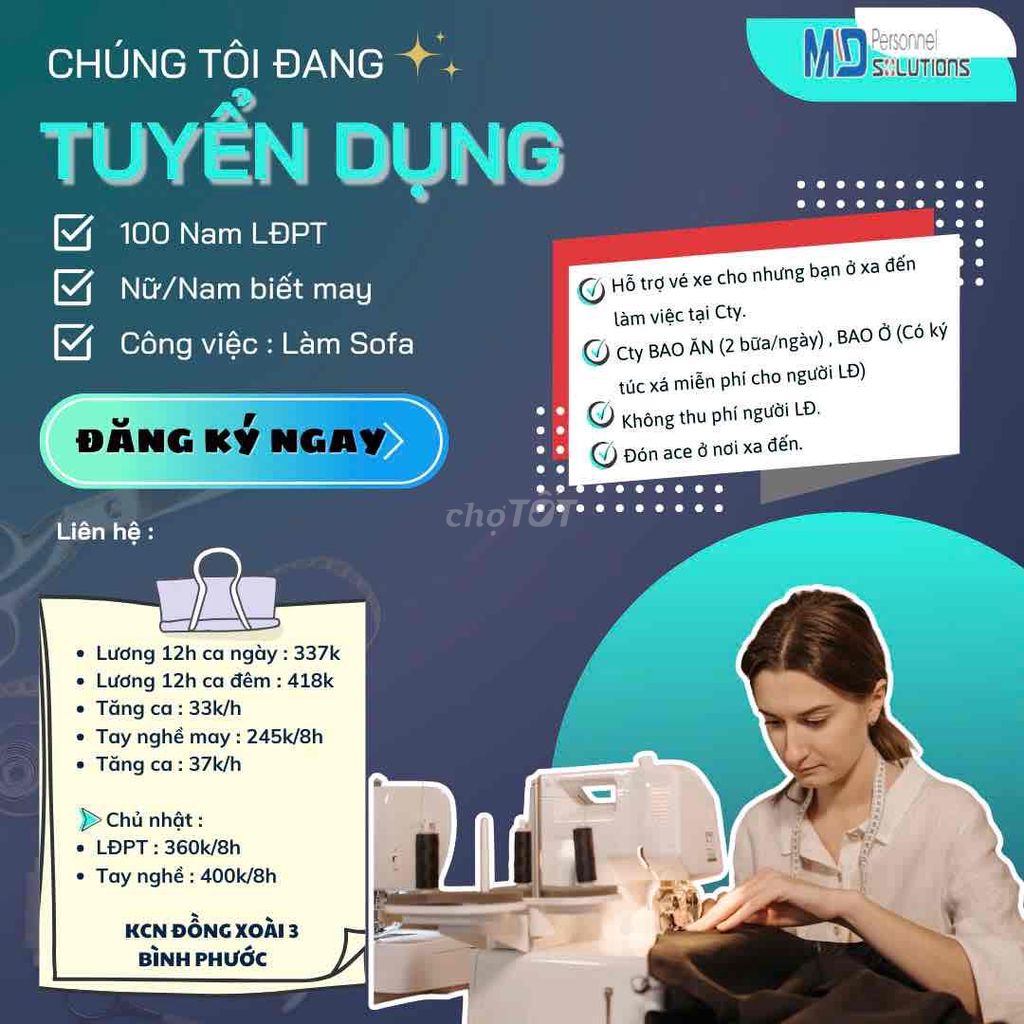 300 lao động nam và nữ