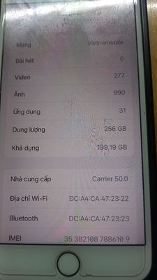 Iphone 7Plus Q.tế 256GB hàng hiếm không lỗi