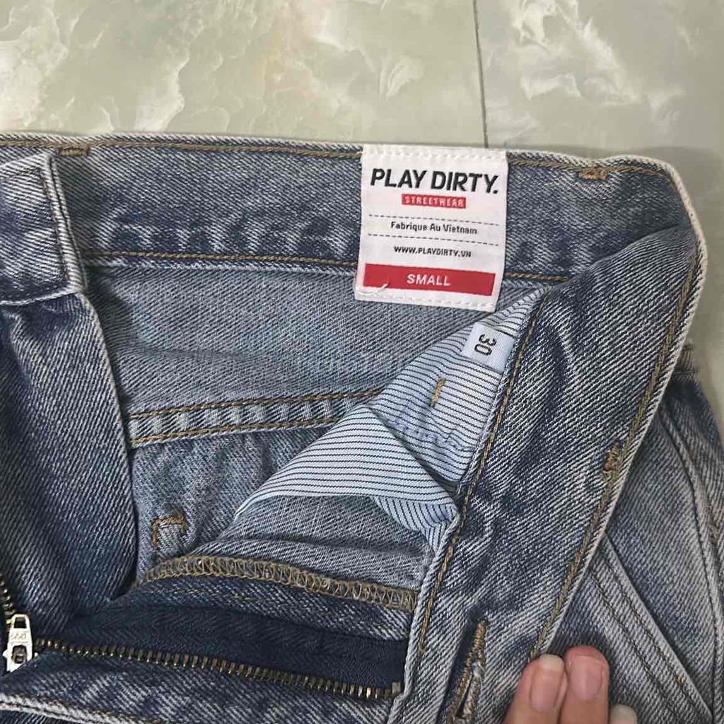 Quần jean Unisex Play Dirty size S. Mua bán Quần áo tại Thành phố Cam Ranh Khánh Hòa được đăng bởi ngla hình 1