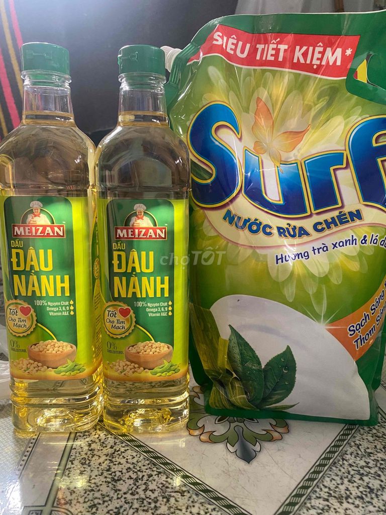 Dầu ăn Meizan Đậu nành 1L+nrc Surf 3,2L. Mua bán Đồ ăn, thực phẩm và các loại khác tại Quận 5 Tp Hồ Chí Minh được đăng bởi Hồng hình 1