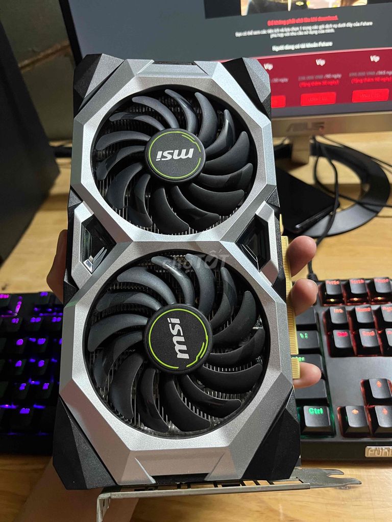 Card màn hình MSI RTX 2070 8GB Đen Bạc. Mua bán Linh kiện (RAM, Card...) tại Quận Bình Tân Tp Hồ Chí Minh được đăng bởi sang nguyen hình 1