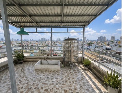 MẶT BẰNG ROOFTOP 2 TẦNG, QUẬN 4.