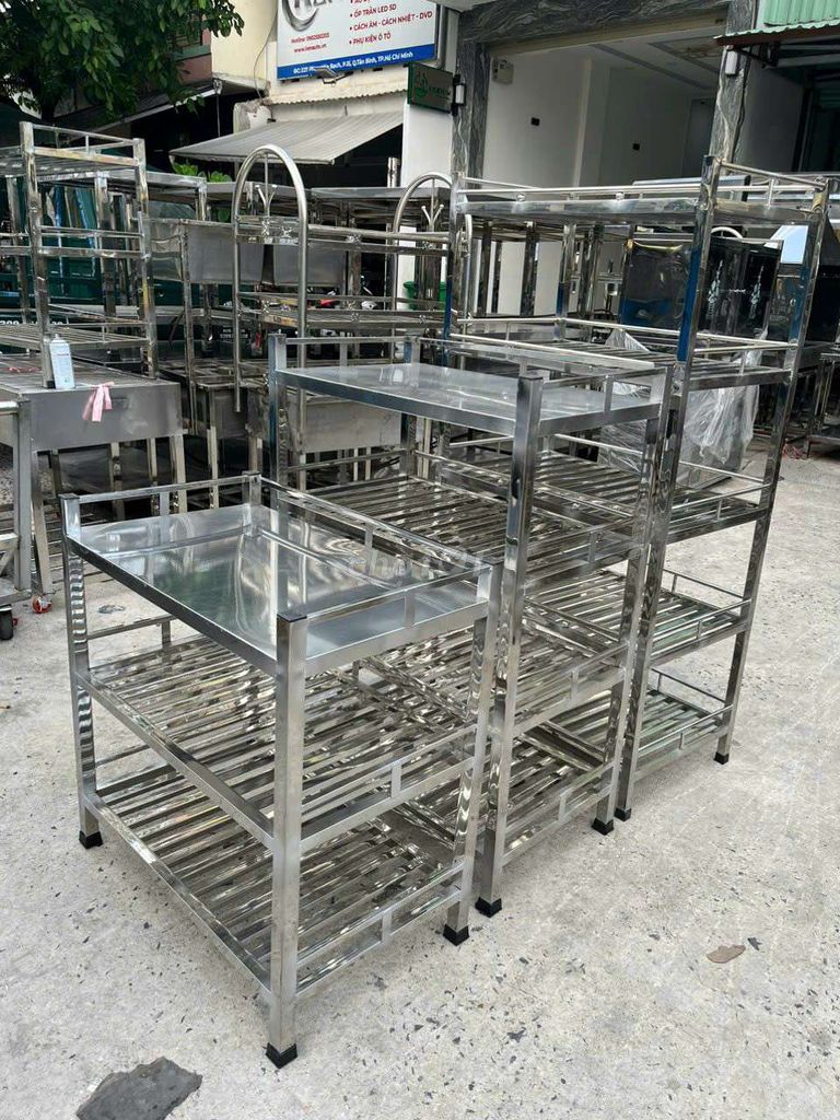 Cần bán kệ inox từ 3 tầng đến 5 tầng