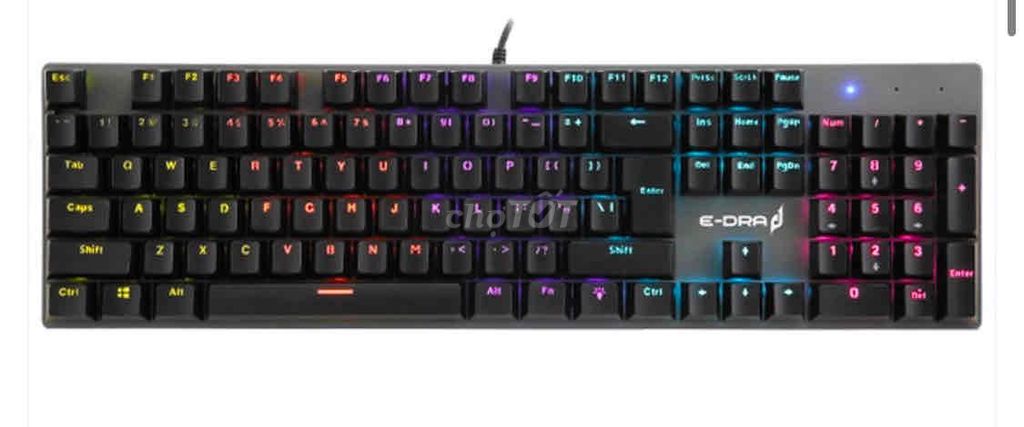 Bàn phím cơ E-DRA EK313 Đen. Mua bán Phụ kiện (Màn hình, Chuột...) tại Thành phố Mỹ Tho Tiền Giang được đăng bởi Vi Tính Thanh Khang hình 1