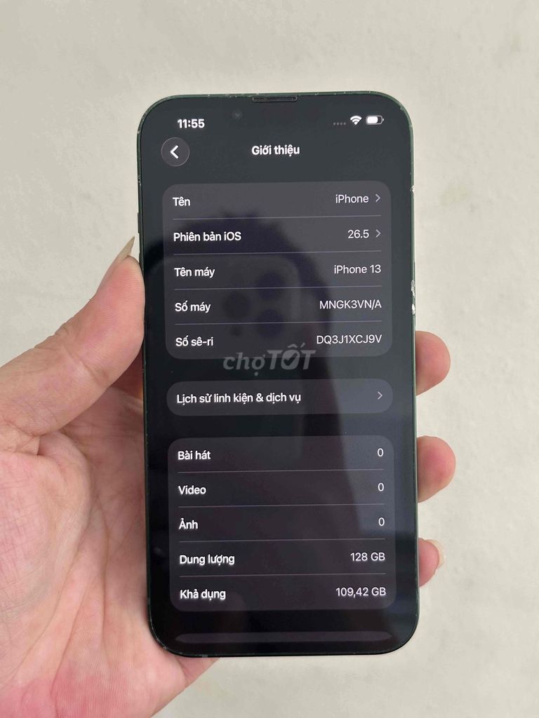 Apple iPhone 13 128GB Xanh lá Đã sử dụng. Mua bán Điện thoại tại Quận Đống Đa Hà Nội được đăng bởi Nam hình 1