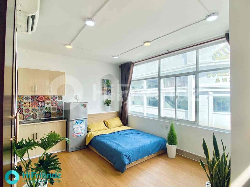 CHO THUÊ CÂN HỘ STUDIO CỬA SỔ THOÁNG, THANG MÁY, MẶT TIỀN, RỘNG 32M2