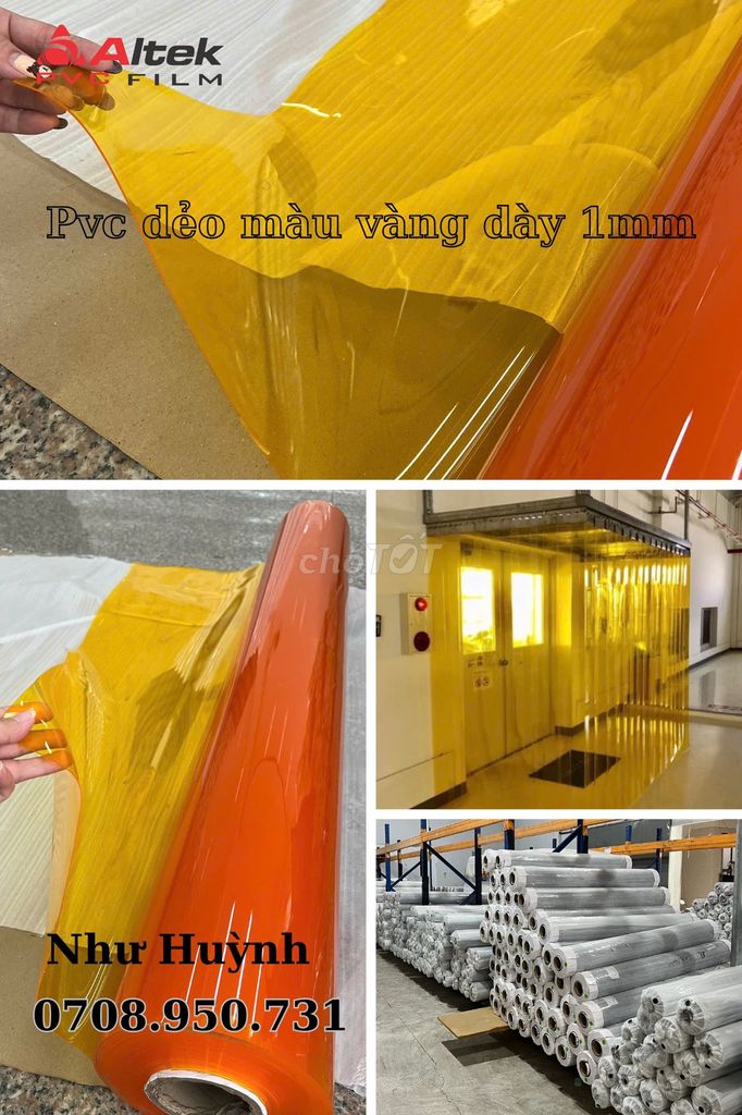 màng nhựa pvc màu vàng ngăn lạnh tại đà nẵng