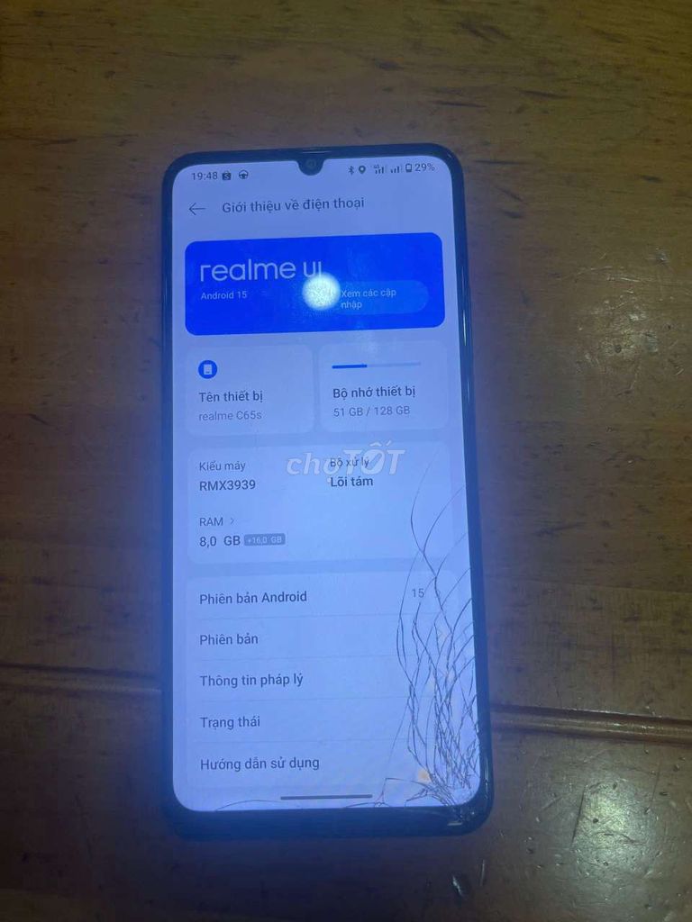 Realme C65s 8GB/128GB Xanh. Mua bán Điện thoại tại Quận 12 Tp Hồ Chí Minh được đăng bởi Nguyên Đắc Dung  hình 1