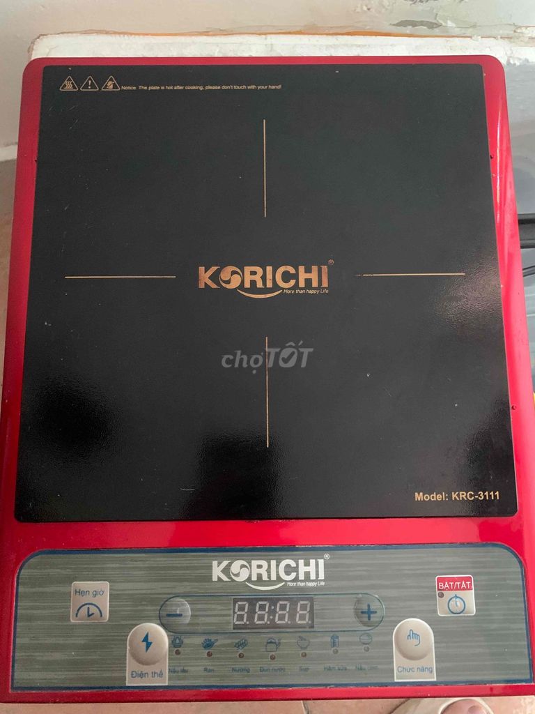 Bếp từ Korichi KRC-3111 Đỏ Kính cường lực. Mua bán Bếp, lò, đồ điện nhà bếp tại Quận Hai Bà Trưng Hà Nội được đăng bởi Đỗ Nguyễn Anh Đức hình 1