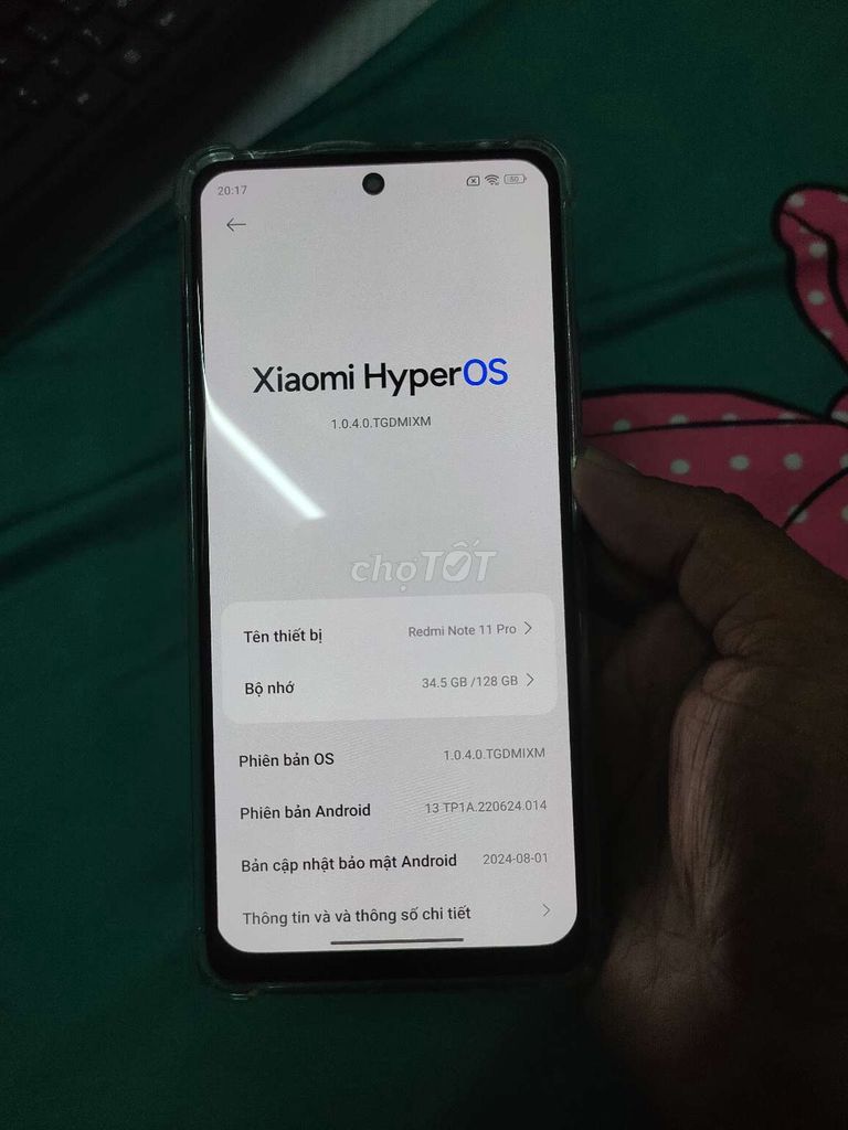 Xiaomi Redmi Note 11 Pro 128GB Xanh. Mua bán Điện thoại tại Quận Ô Môn Cần Thơ được đăng bởi Trọng Đông hình 1