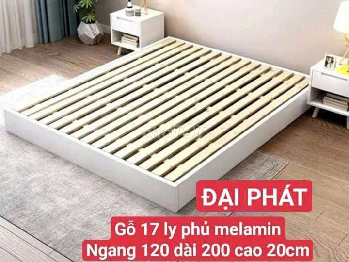 Giường gỗ cứng như đá bền chắc 1,2*2m