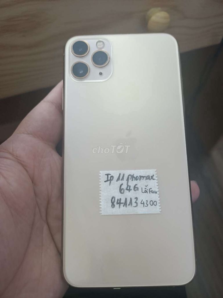 Apple iPhone 11 Pro Max 64GB Vàng lỗi Face ID. Mua bán Điện thoại tại Quận Đống Đa Hà Nội được đăng bởi Shop điện thoại cũ hình 1