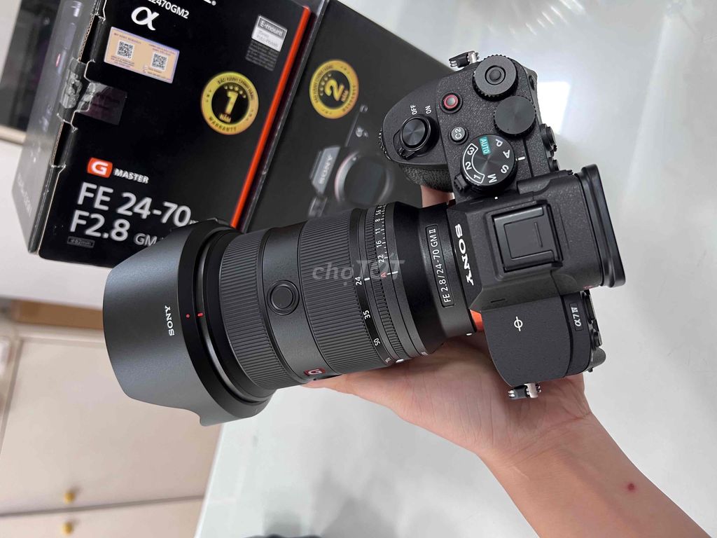 Sony A74 & 24-70GM2 như mới còn bh hãng