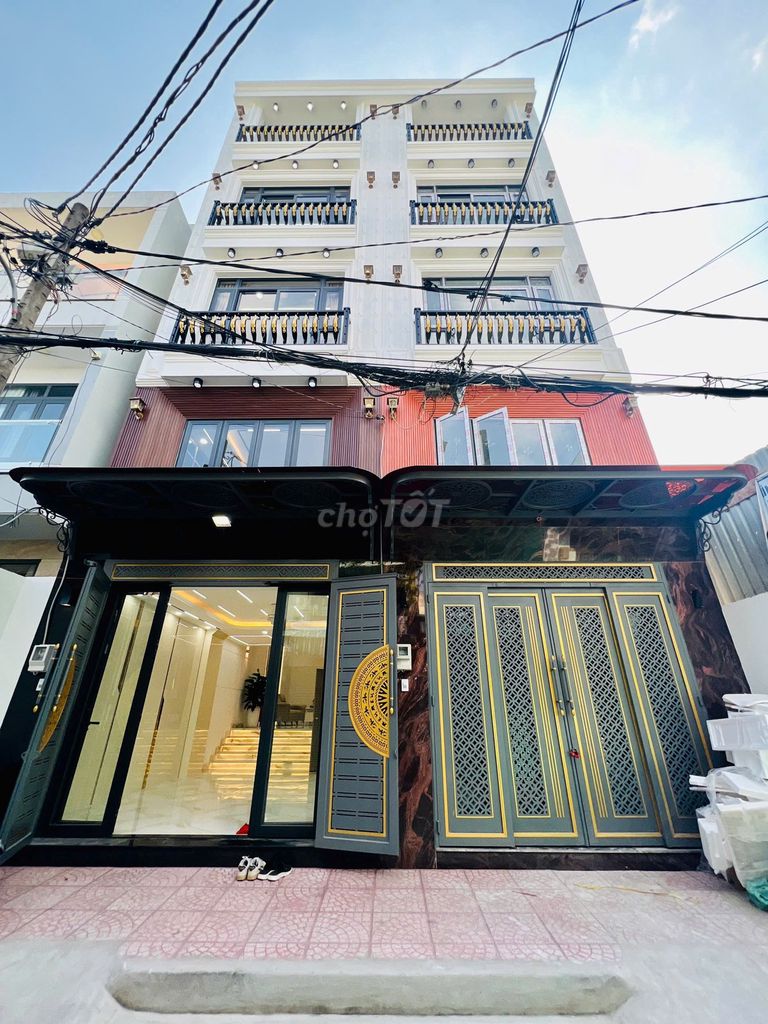 Bán Nhà Bình Tân Mới Xây Hương Lộ 2 Gần Bốn Xã 60m2 x 5 Tầng 7,8 Tỷ
