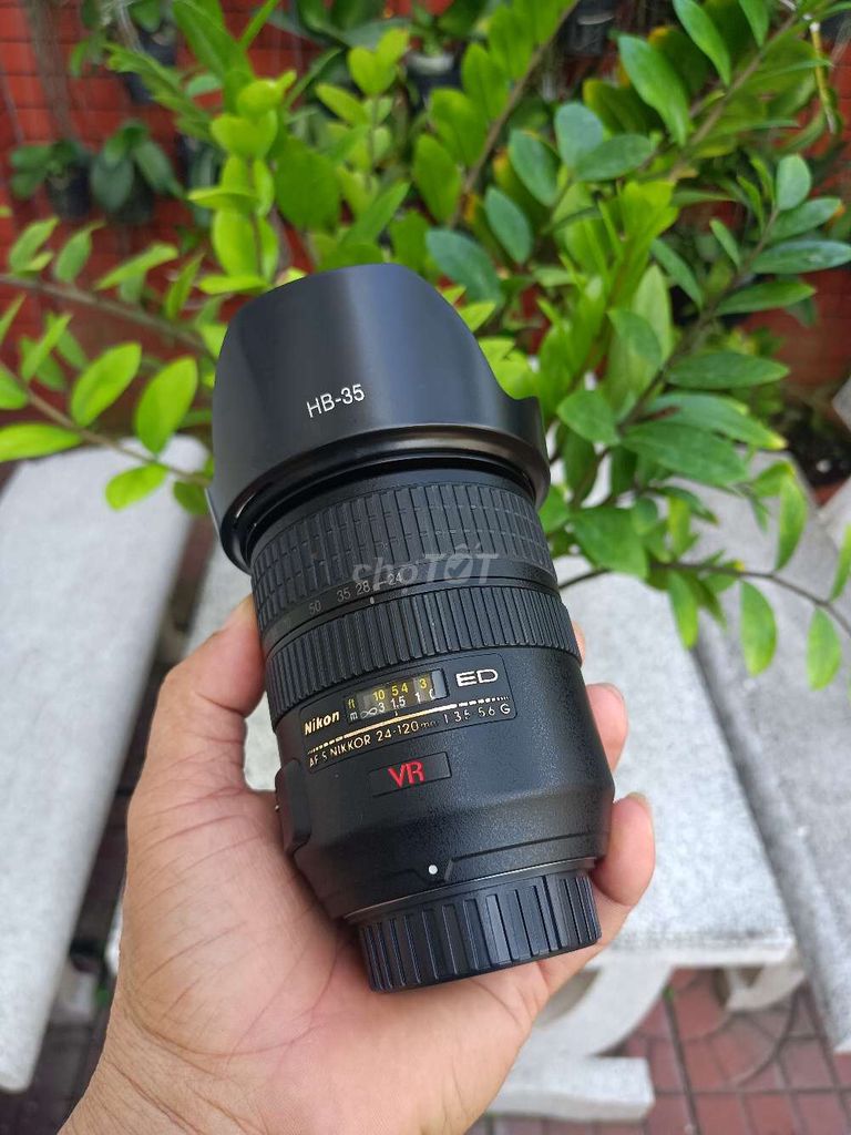 Ống kính Nikon 24/120 f3.5_5.6VR Đen. Mua bán Máy ảnh, Máy quay tại Thành phố Long Xuyên An Giang được đăng bởi Lý Phước Hảo hình 1
