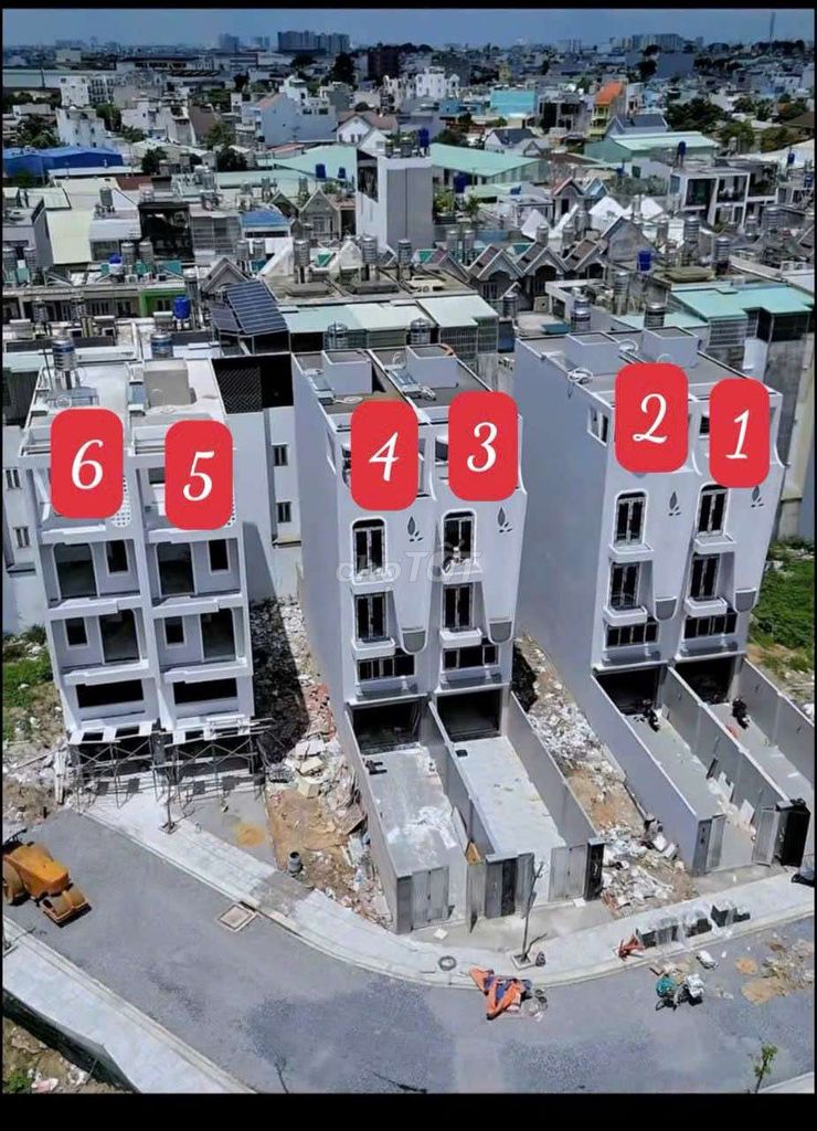 06 Căn Siêu Phẩm 4m x 30m. 4 Tầng athang Máy Hẻm 13m Nguyễn Ảnh Thủ