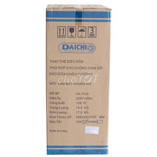 Quạt Daichi HA 7000 - 70 Lít. Mới 100% - BH 12T