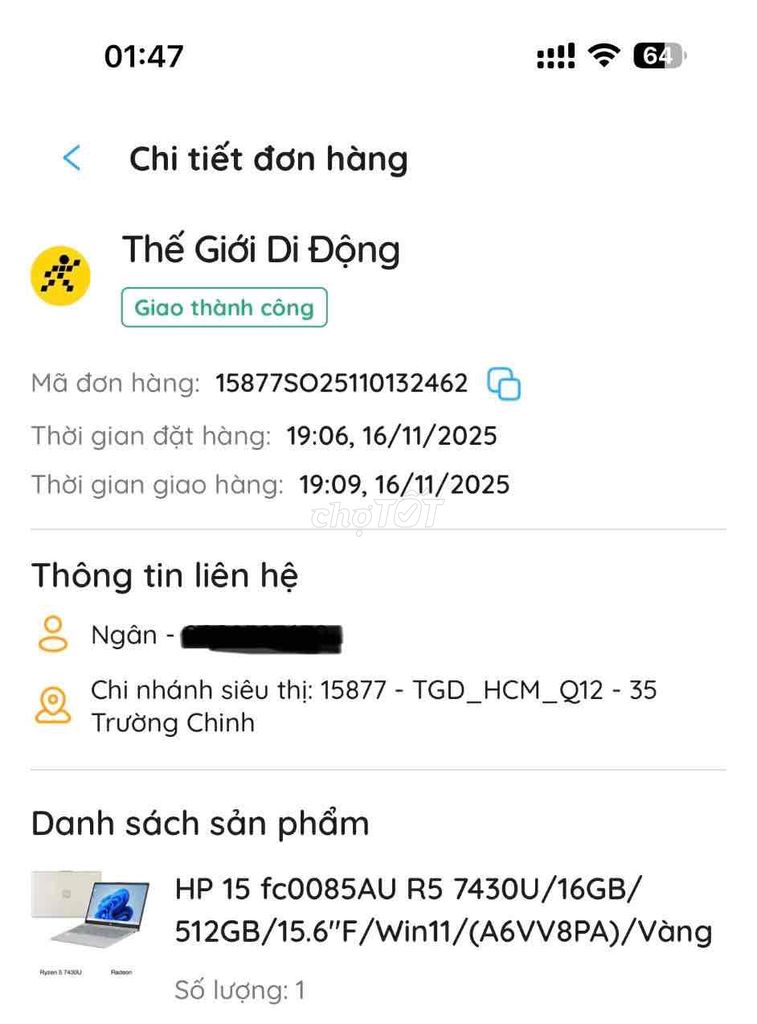HP 15 Ryzen 5 7430U 16GB/512GB Full HD còn bảo hàn. Mua bán Laptop tại Huyện Hóc Môn Tp Hồ Chí Minh được đăng bởi Phú hình 1