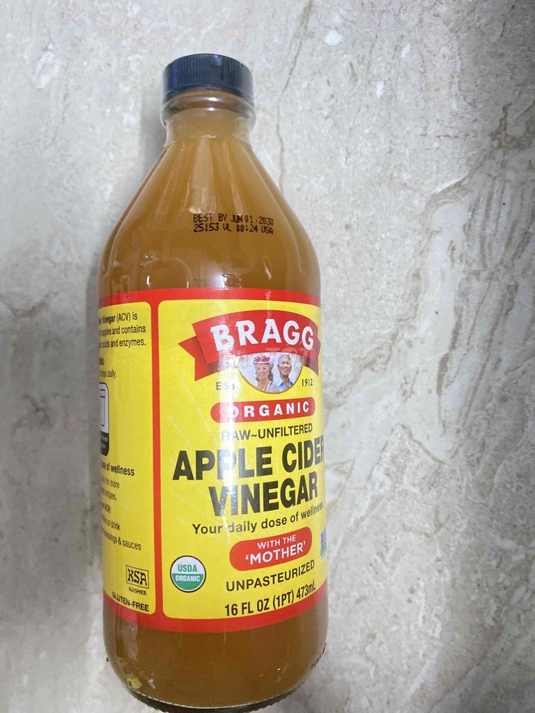Giấm táo Bragg 473ml Hữu cơ mới có dư ạ. Mua bán Đồ ăn, thực phẩm và các loại khác tại Quận 12 Tp Hồ Chí Minh được đăng bởi chuyên pass đồ mới  hình 1