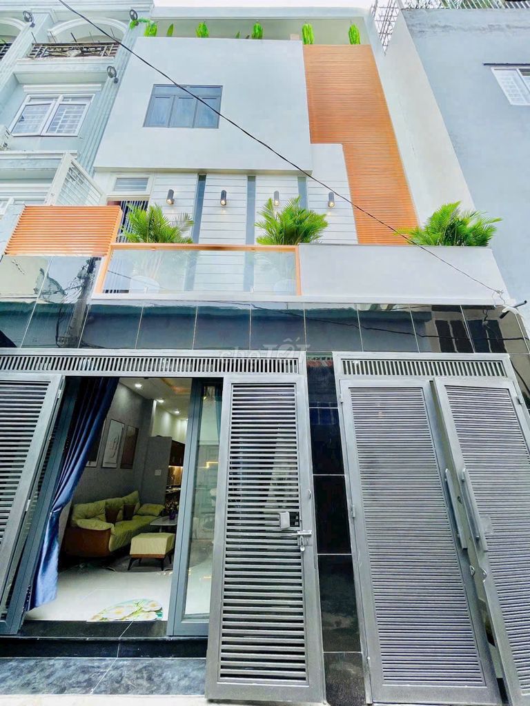 Nhà Bán Phạm Văn Chiêu P9, DT 6x8M, 1Trệt 3Lầu ST, HXH 5M