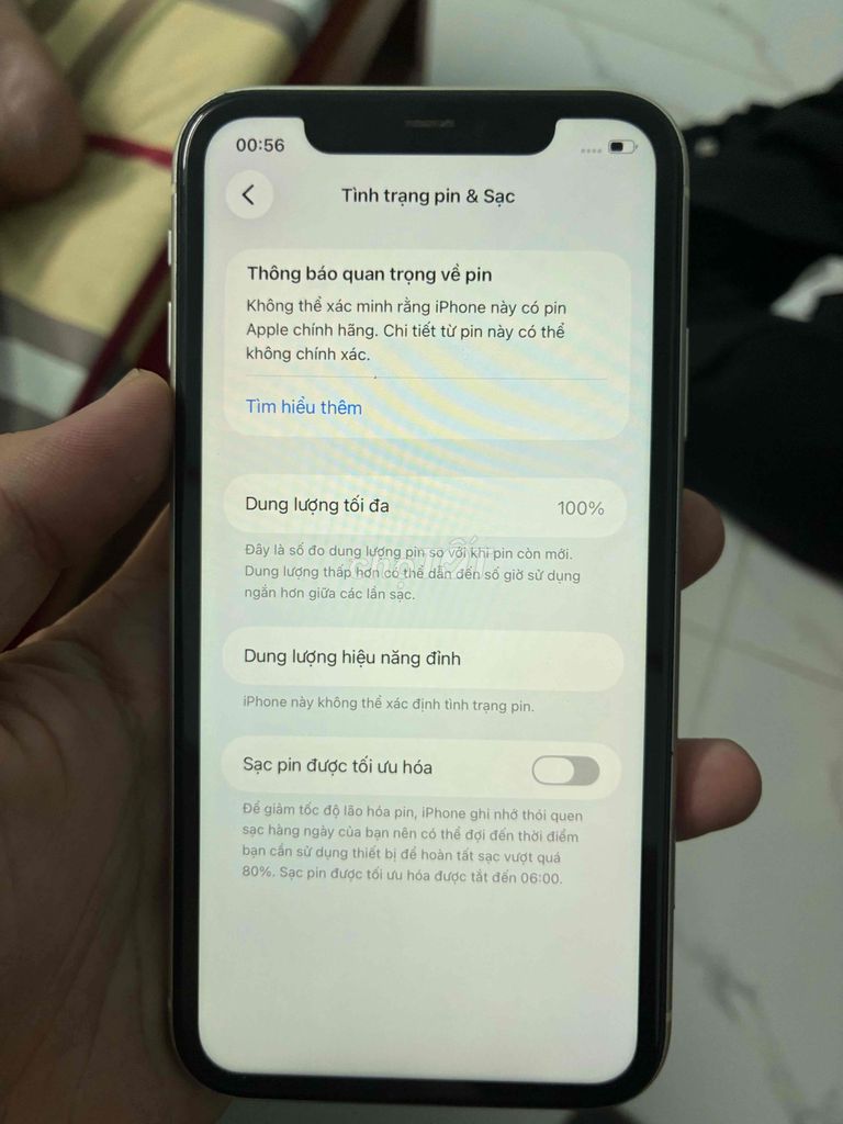 iPhone 11 64GB Trắng VN/A Đã thay pin. Mua bán Điện thoại tại Thành phố Biên Hòa Đồng Nai được đăng bởi Hy An hình 1