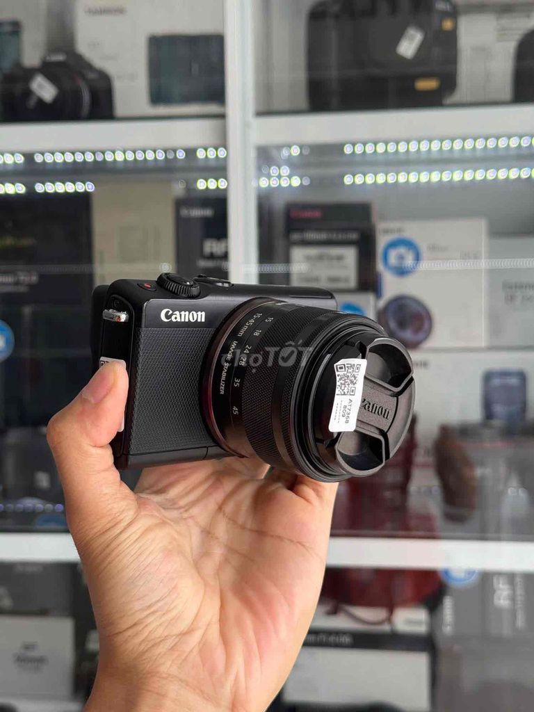 Máy ảnh Canon M100 Đen. Mua bán Máy ảnh, Máy quay tại Quận Ninh Kiều Cần Thơ được đăng bởi Trương Kiều Trinh hình 1