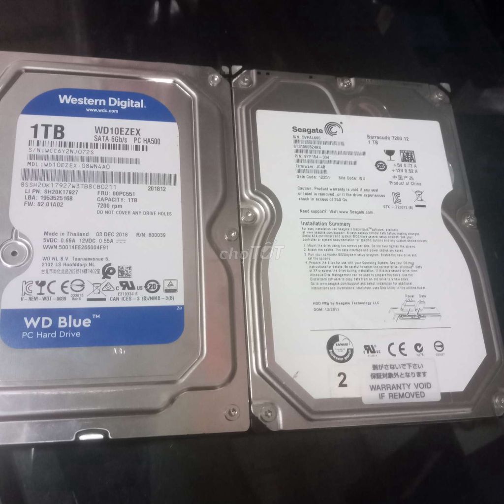 82□ Ổ HDD PC 500GB _ 1T SỨC KHỎE TỐT