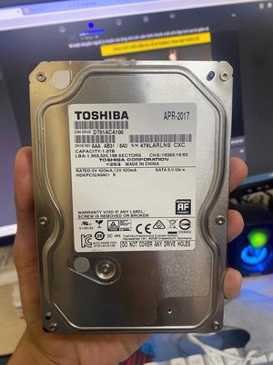 ổ cứng hdd 1 tb Toshiba bóc máy xịn bh24T