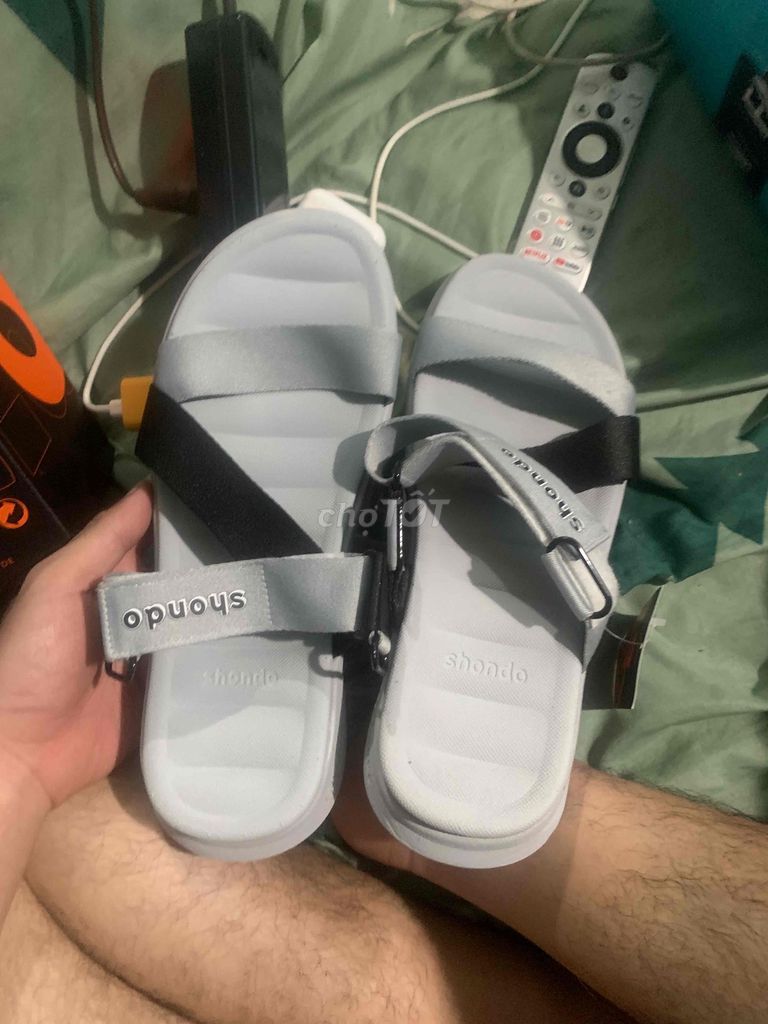 Dép sandal Shondo F6 SP XĂN ĐEN Xám. Mua bán Giày dép tại Thành phố Thủ Dầu Một Bình Dương được đăng bởi Dương Tấn Tài hình 1