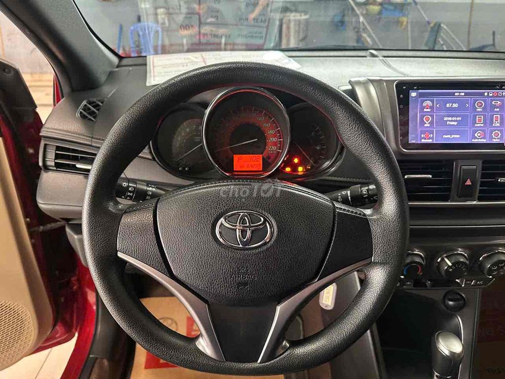 Toyota Yaris màu đỏ 2016 máy 1.5E nhập thái xe zin. Mua bán Ô tô tại Quận Phú Nhuận Tp Hồ Chí Minh được đăng bởi Đại lý chính hãng xe qua sử dụng Toyota Sài Gòn hình 5