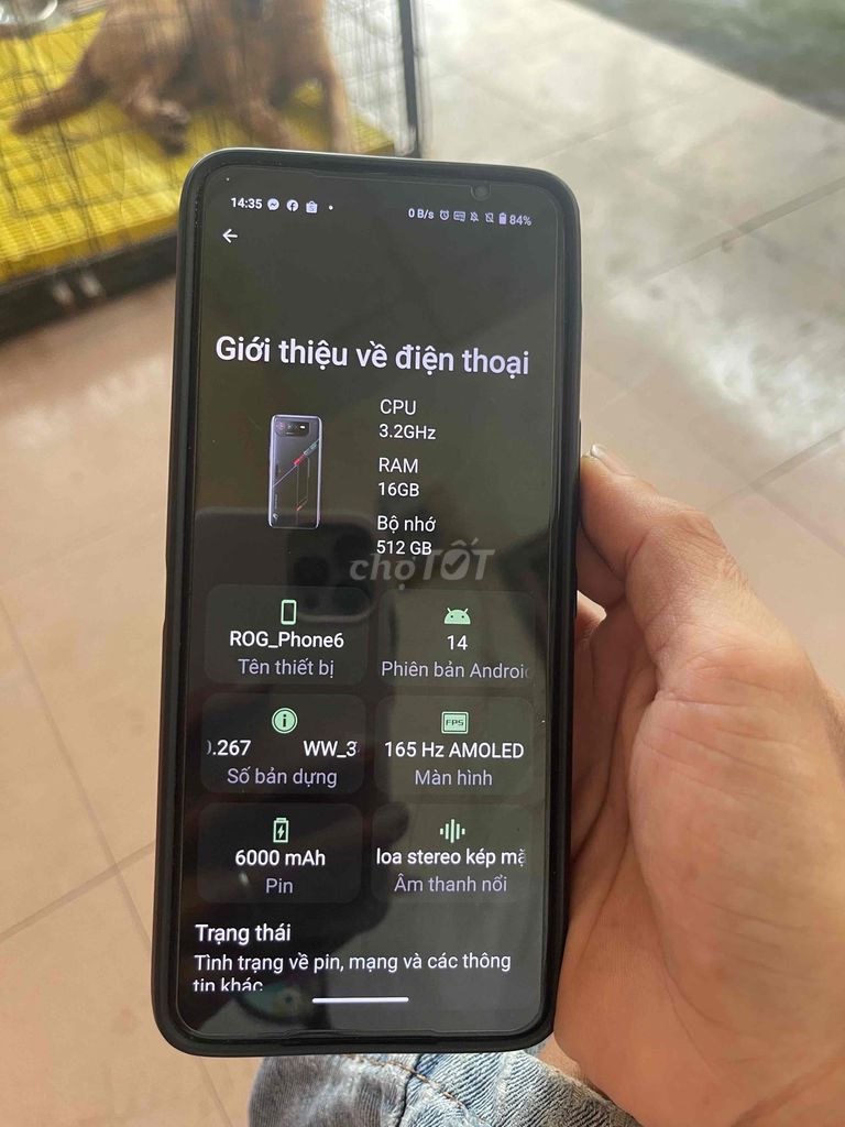 ROG Phone 6 512GB Đen Đã sử dụng. Mua bán Điện thoại tại Thành phố Thủ Dầu Một Bình Dương được đăng bởi huỳnh minh khoa hình 1