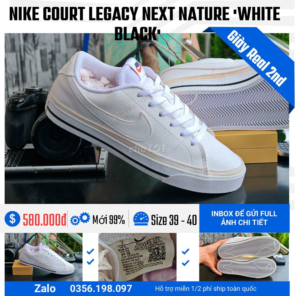 [CHÍNH HÃNG] [Mới 99%] Nike Court Legacy Nature. Mua bán Giày dép tại Quận Hoàn Kiếm Hà Nội được đăng bởi chú CÔNG AN bán giày CHÍNH HÃNG hình 1