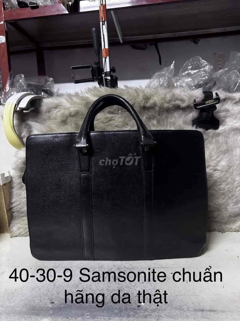 Cặp công sở SAMSONITE size 40x30x9 tem mác đủ