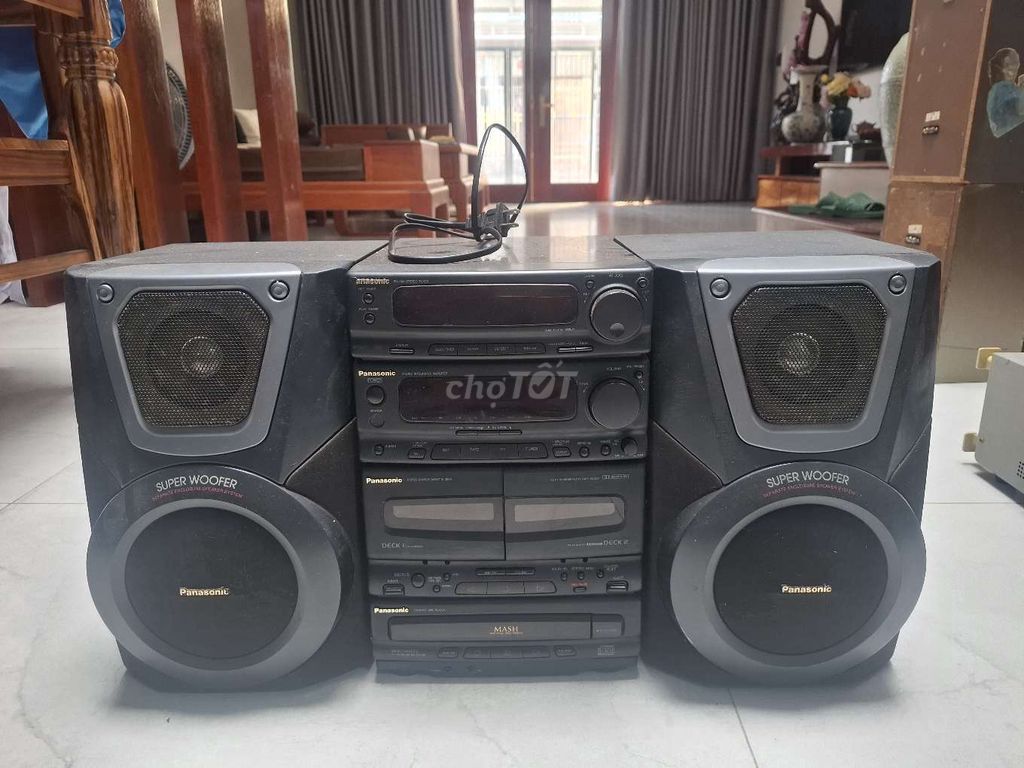 Dàn âm thanh Panasonic Đen. Mua bán Tivi, Âm thanh tại Thành Phố Đồng Hới Quảng Bình được đăng bởi Chuyên đầu đĩa than hình 1