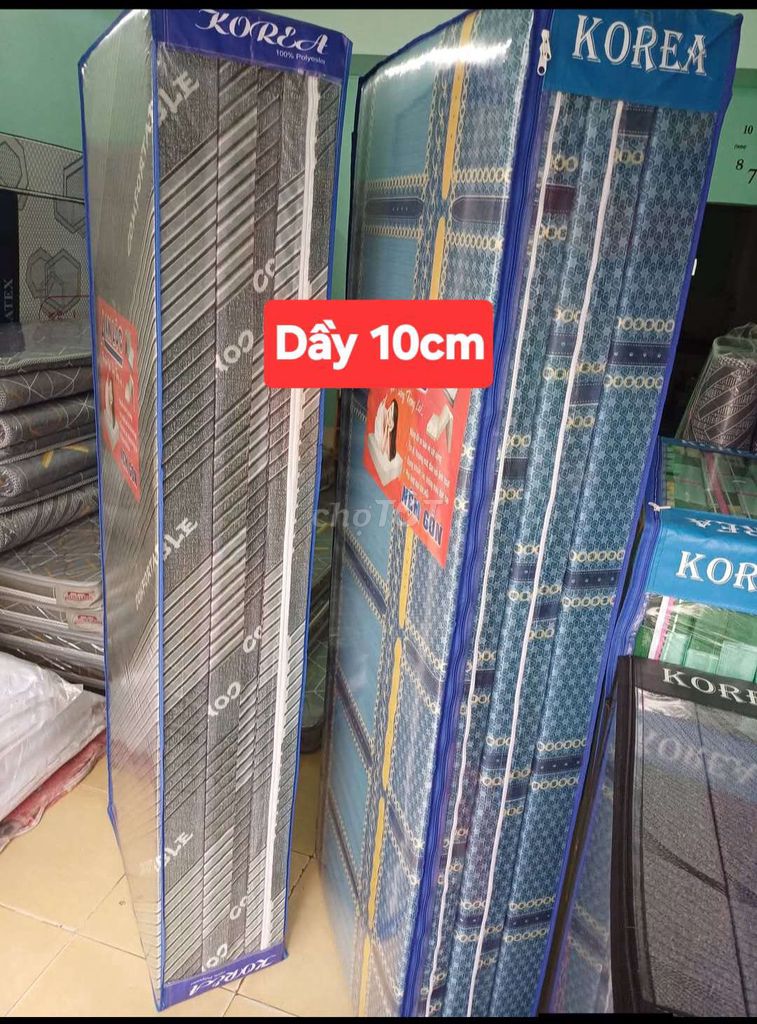 NỆM BÔNG ÉP GẤP 3 MÁT LƯNG, DỄ DI CHUYỂN . Mua bán Giường, chăn ga gối nệm tại Quận Tân Phú Tp Hồ Chí Minh được đăng bởi KHO NỆM TỔNG HỢP HCM hình 1
