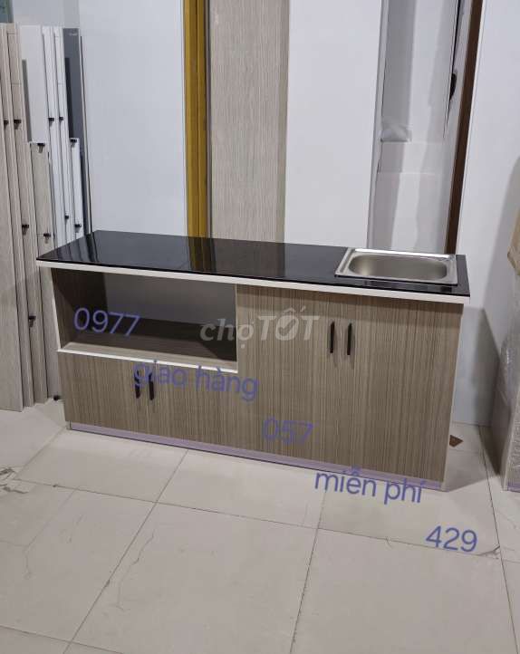 Tủ bếp ngang 1m65cm .ffrd122@