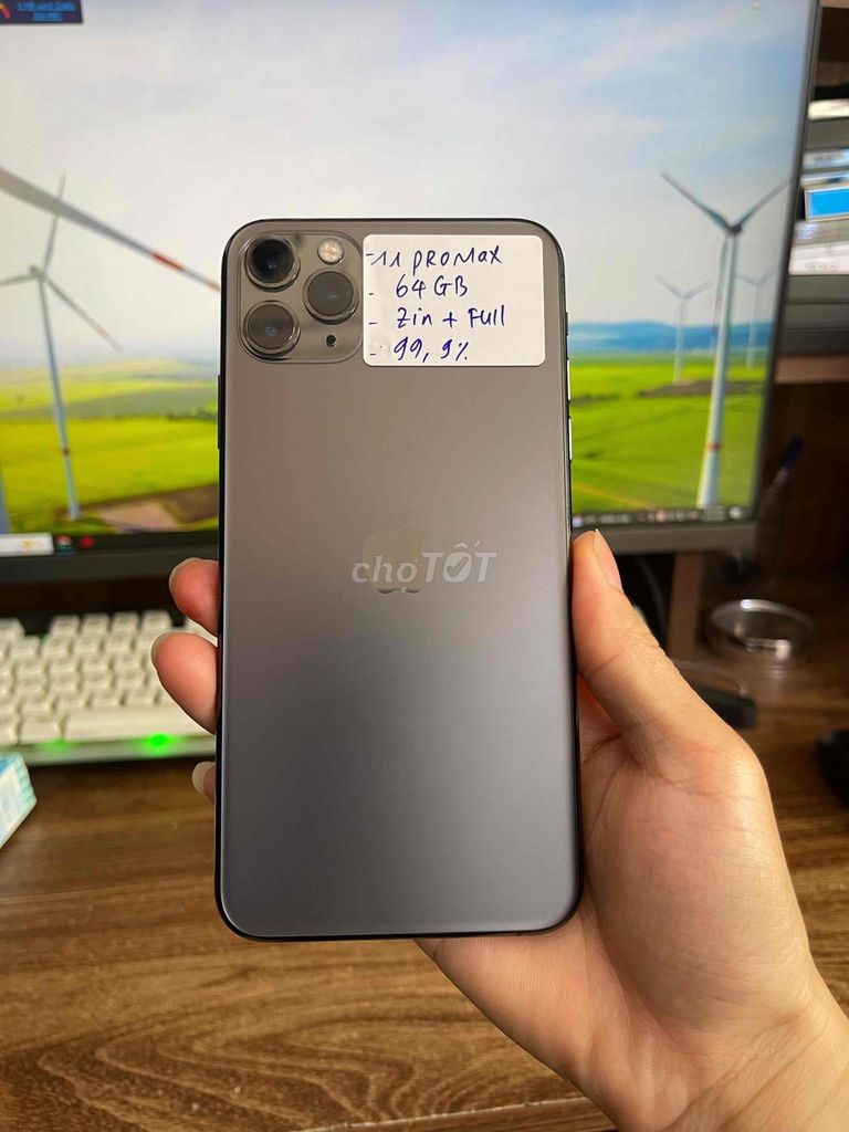 11 Pro Max 2 Sim Vật Lý, Zin nguyên bản đẹp 99,9%. Mua bán Điện thoại tại Quận Lê Chân Hải Phòng được đăng bởi Huy Tưởng Mobile hình 1