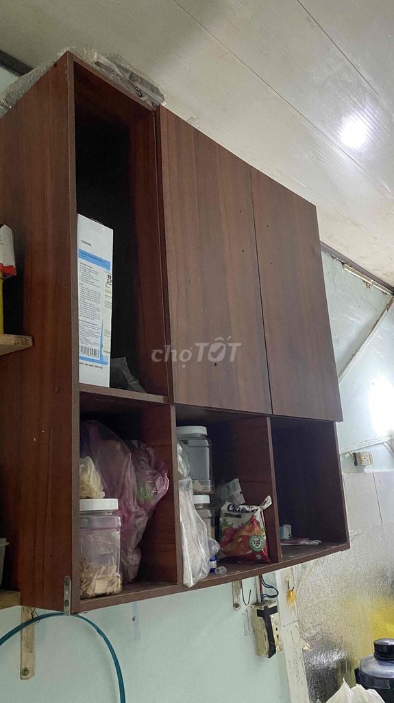 Tủ bếp Gỗ MDF óc chó Nâu 90x80x30cm. Mua bán Tủ, kệ gia đình tại Quận 3 Tp Hồ Chí Minh được đăng bởi Minh hình 1