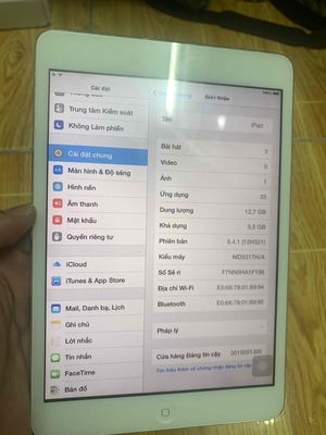Cần bán iPad MINI1 16G Youtube mượt pin lâu
