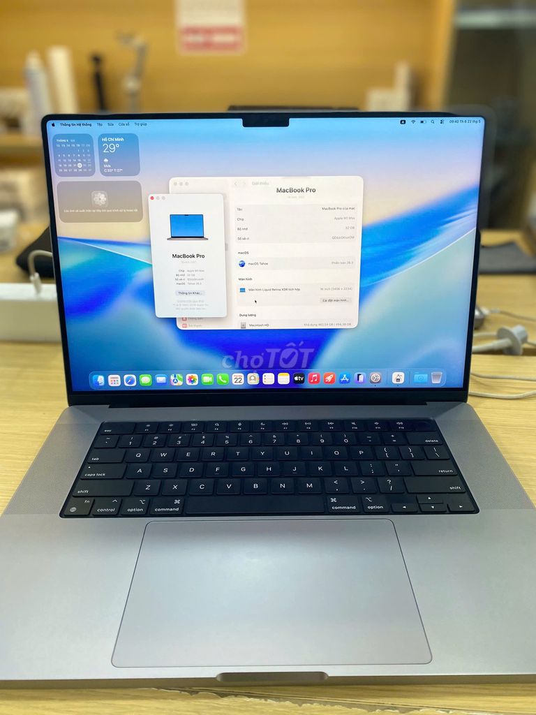 Macbook Pro 16inch 2021 Chip M1 Max Ram 32Gb. Mua bán Laptop tại Quận 10 Tp Hồ Chí Minh được đăng bởi Lapvn hình 1