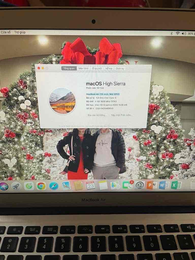 Apple MacBook Air i5 13 inch 4GB/128GB. Mua bán Laptop tại Quận Gò Vấp Tp Hồ Chí Minh được đăng bởi Anh Tôn hình 1