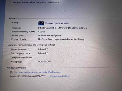 Dell i5-4200U 4GB Đen