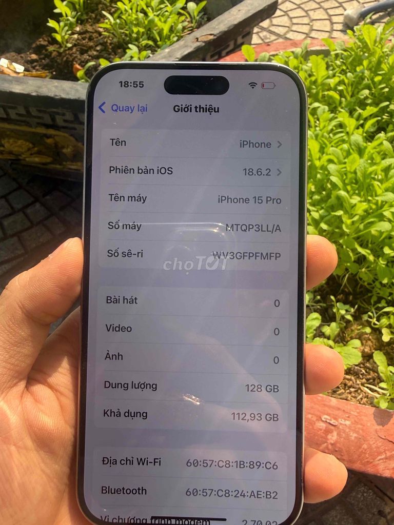 Apple iPhone 15 Pro 128GB Bạc. Mua bán Điện thoại tại Quận Liên Chiểu Đà Nẵng được đăng bởi Nguyễn Anh Phi Líp hình 1