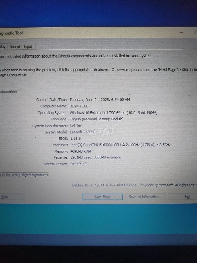 Dư Máy E5270