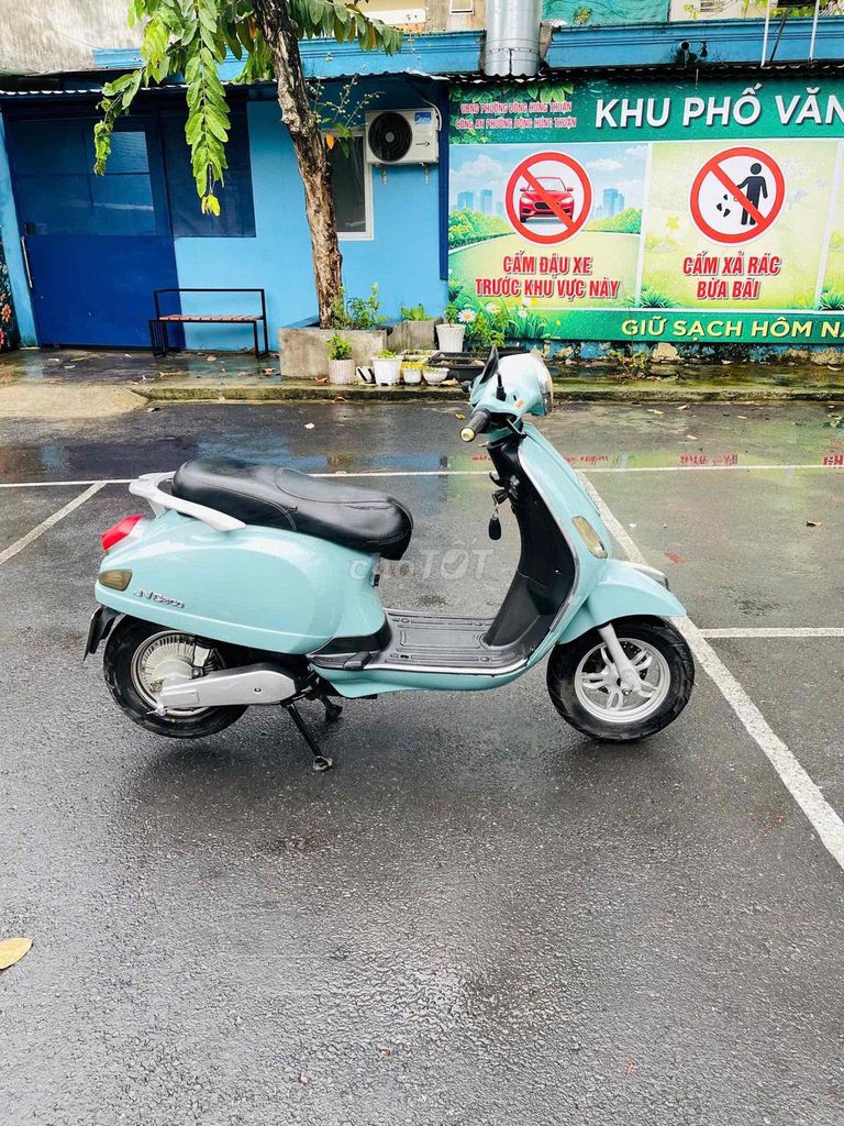 Xe máy điện JVC Vespa Xanh ngọc đã sử dụng