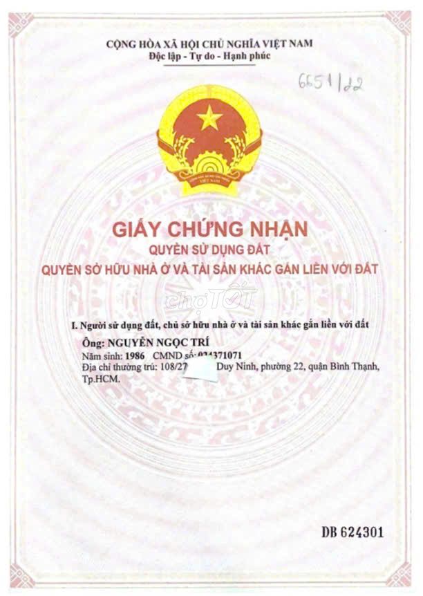 CĂN NHÀ CHO CÁC HỘ RẠCH XUYÊN TÂM, SÁT QUẬN 1 HƠN 4 TỶ TÍ. Mua bán nhà ở tại Quận Bình Thạnh Tp Hồ Chí Minh được đăng bởi long hình 2