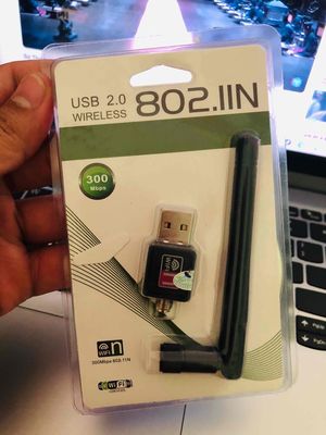 USB thu sóng wifi có anten, dùng cho máy tính bàn