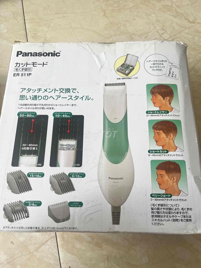 Tông đơ Panasonic ER 511P Nhật Bản Trắng, Xanh. Mua bán Phụ kiện thời trang khác tại Quận Kiến An Hải Phòng được đăng bởi dien hong hình 1