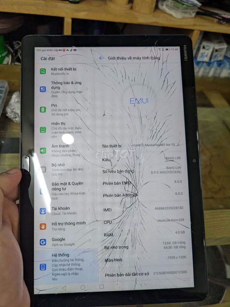Huawei MediaPad M5 lite 4GB/64GB Xám. Mua bán Máy tính bảng tại Quận Bình Tân Tp Hồ Chí Minh được đăng bởi Phạm Văn hình 1