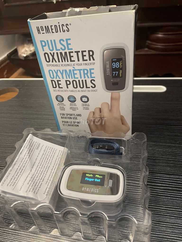 máy đo nồng độ oxy và nhịp tim HoMedics.. Mua bán Thiết bị đeo thông minh tại Quận Cầu Giấy Hà Nội được đăng bởi Tên chưa cung cấp hình 1